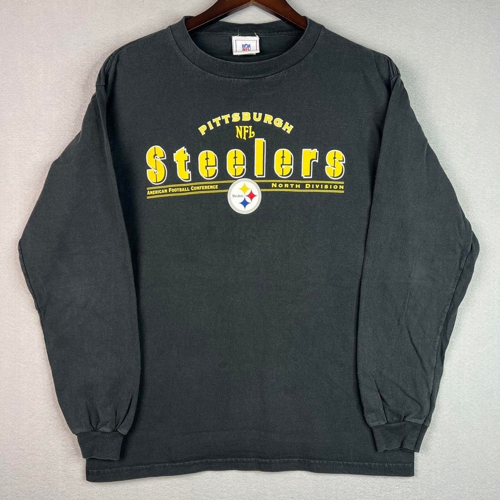 Pittsburgh Steelers NFL Football Black Long Sleeve Shirt M